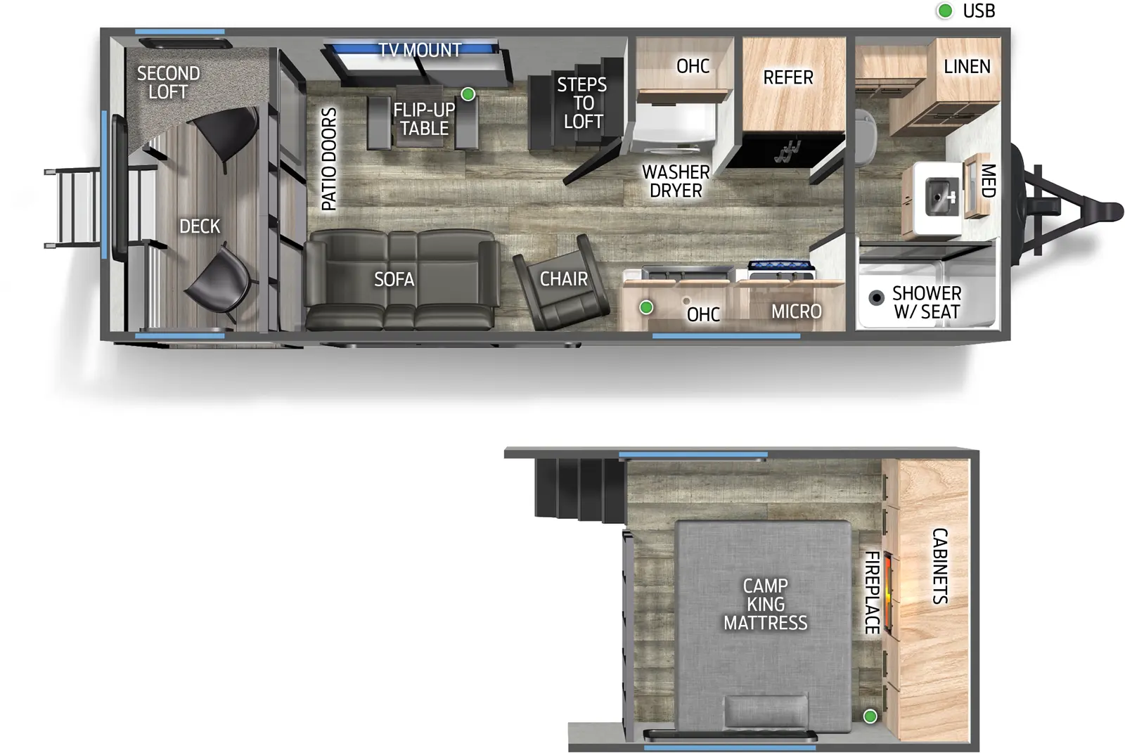 Campsite Reserve 16SW Floorplan